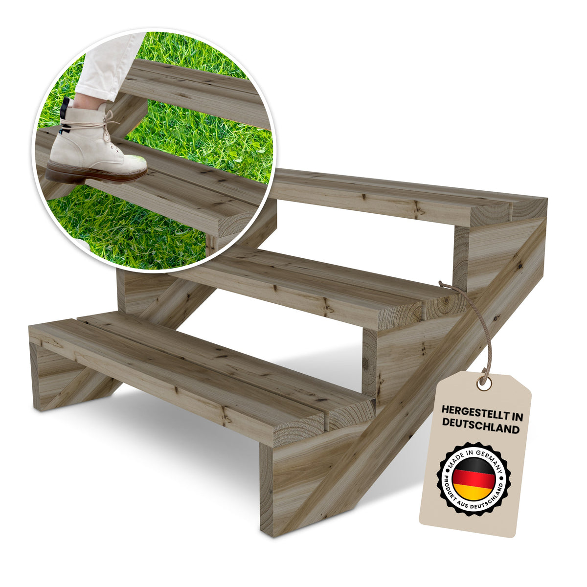 Terrassentreppen & Gartentreppen aus Holz
