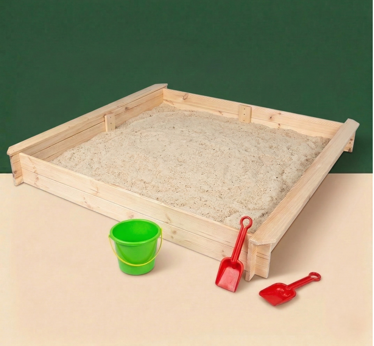 Sandkästen aus Holz
