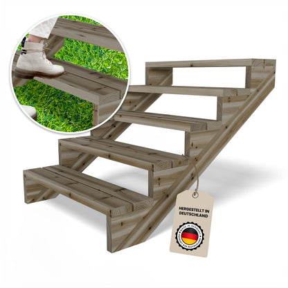 Terrassentreppe Kiefer KDI Komplettset