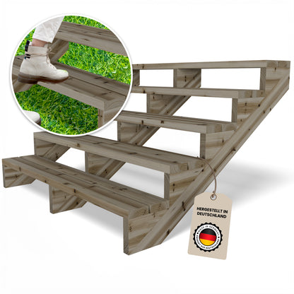 Terrassentreppe Kiefer KDI Komplettset