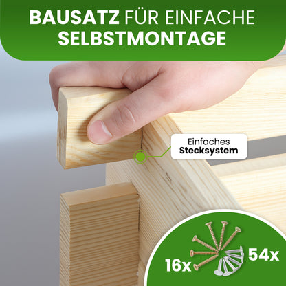 Stufenbeet Kiefer natur als Pflanztreppe (2 oder 3 Stufen)
