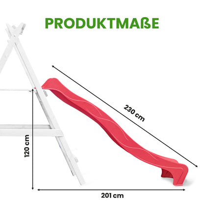 Wellenrutsche HDPE 230 cm für Podesthöhe 120 cm