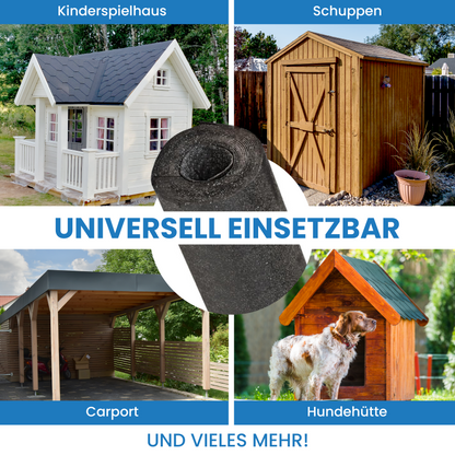 Bitumen-Dachpappe R333 mit Nägeln 3,3–10 m²