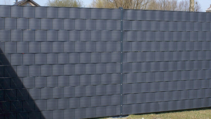 Sichtschutzstreifen Hart-PVC Doppelstabmatte 2525 × 190 mm