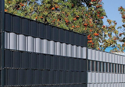 Sichtschutzstreifen Hart-PVC Doppelstabmatte 2525 × 190 mm