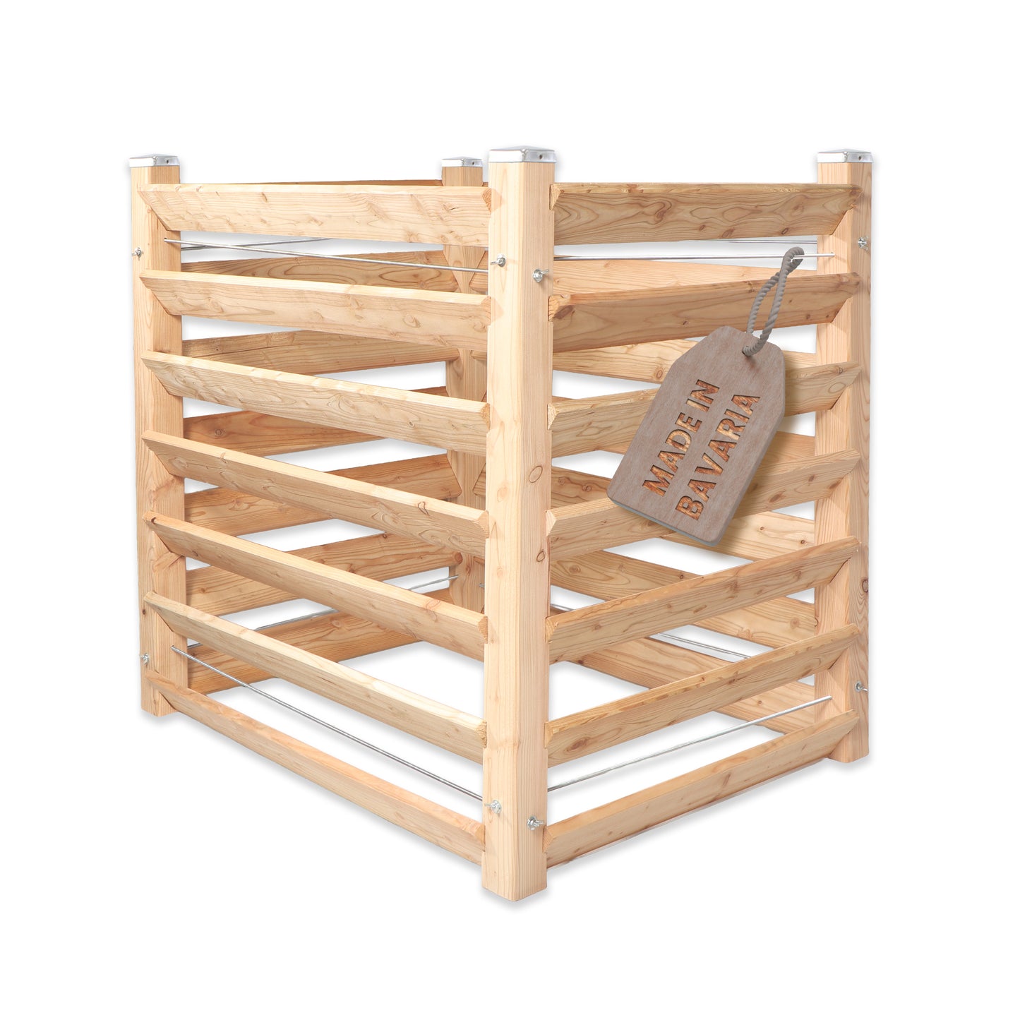 Komposter Single Lärche Stecksystem 80 oder 100 cm Höhe