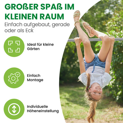 Turnreck Doppel Kiefer mit H-Anker und Edelstahl-Stangen