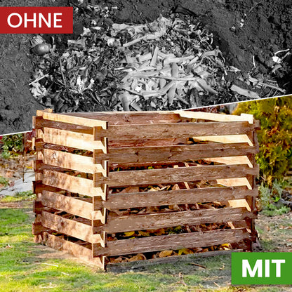 Komposter Kiefer 90 × 90 × 70 cm – 380 L Stecksystem