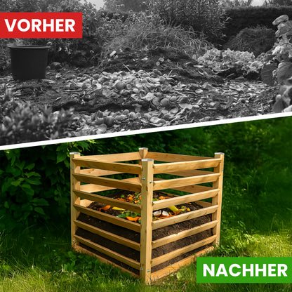 Komposter Single Lärche Stecksystem 80 oder 100 cm Höhe