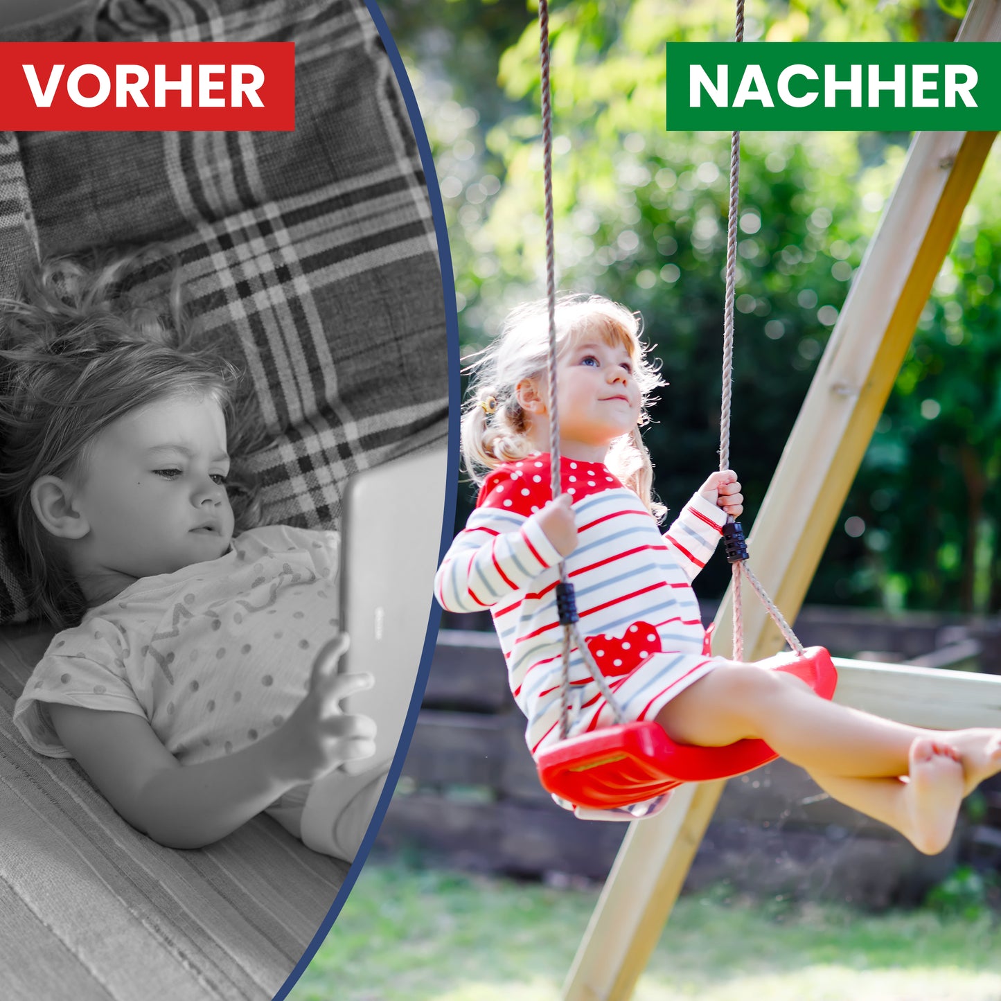 Doppelschaukel Seebär Kiefer kompakt