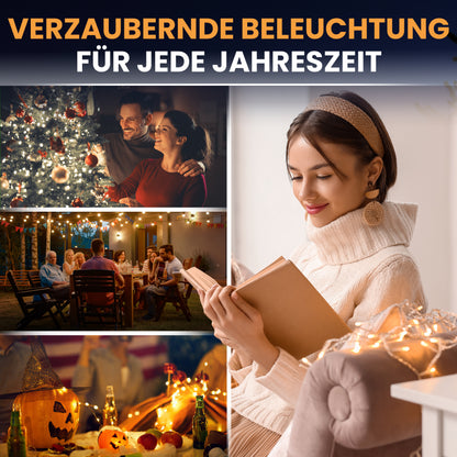 Gartenpirat LED-Eisregen-Lichterkette LED Weihnachtsbeleuchtung IP44