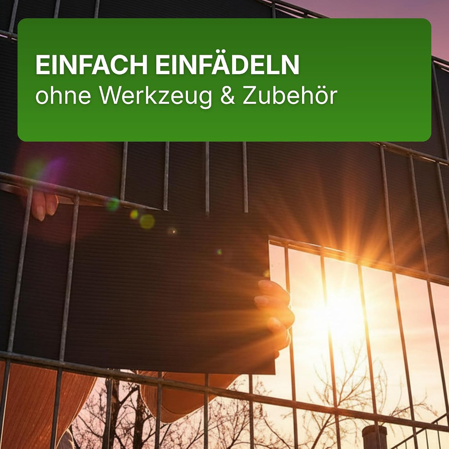 PP Sichtschutzstreifen Doppelstabmatte