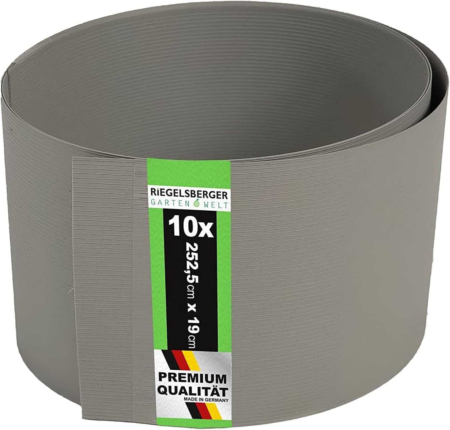 Sichtschutzstreifen Hart-PVC Steingrau RAL 7030