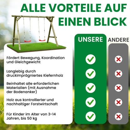 Doppelschaukel Seebär Kiefer kompakt
