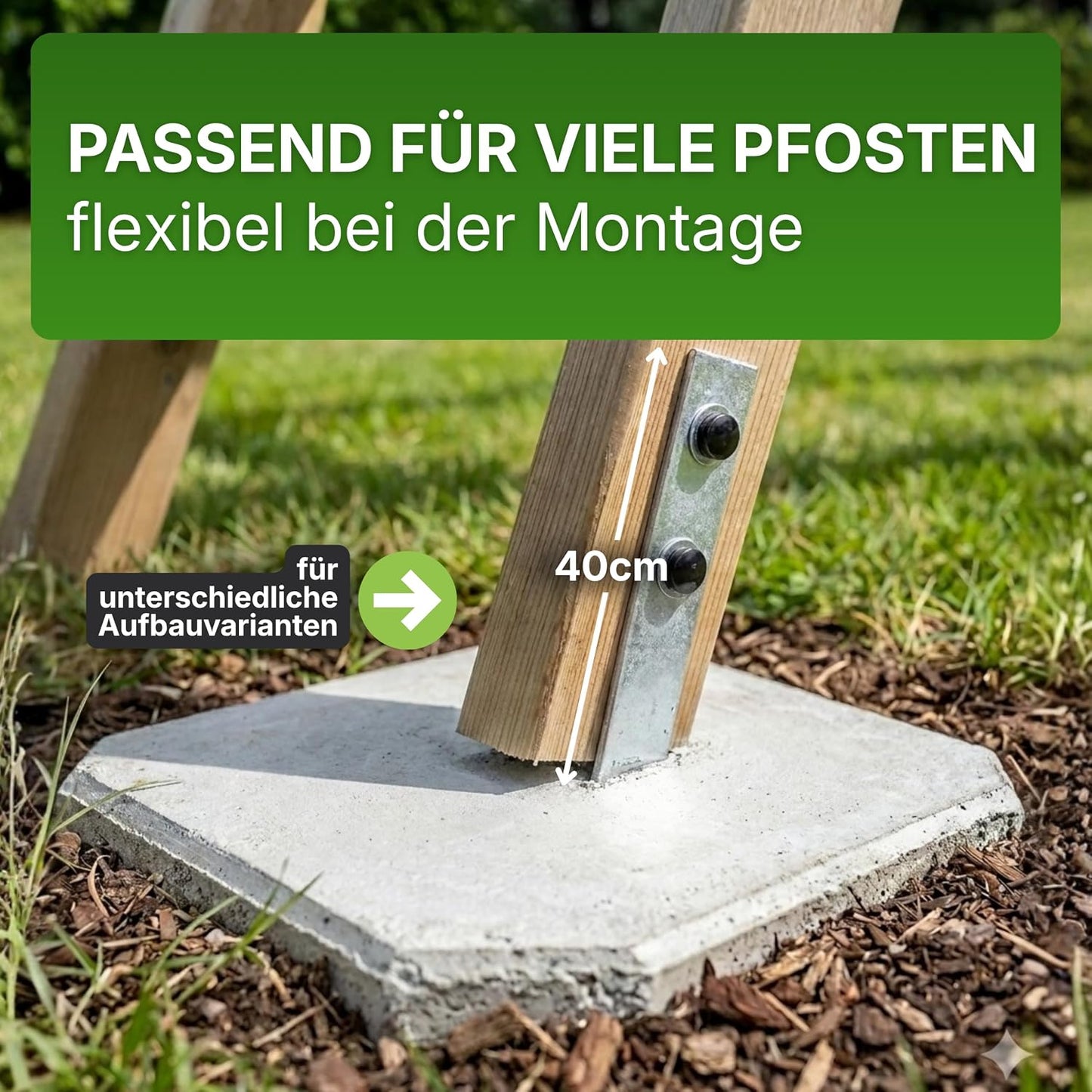 Bodenanker 40 cm feuerverzinkt – Detail