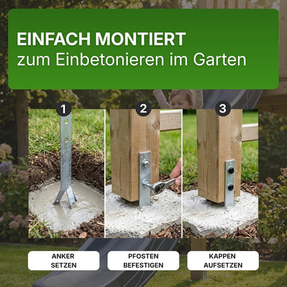 Bodenanker 40 cm feuerverzinkt – Detail