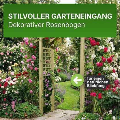 Torbogen Pergola 160x62x220 cm mit Rankgitter