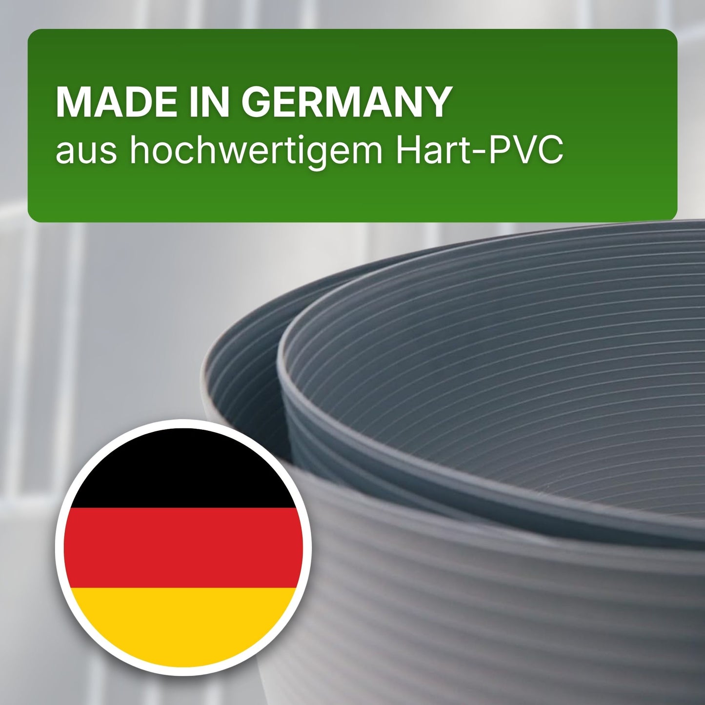 Sichtschutzstreifen Hart-PVC Doppelstabmatte 2525 × 190 mm