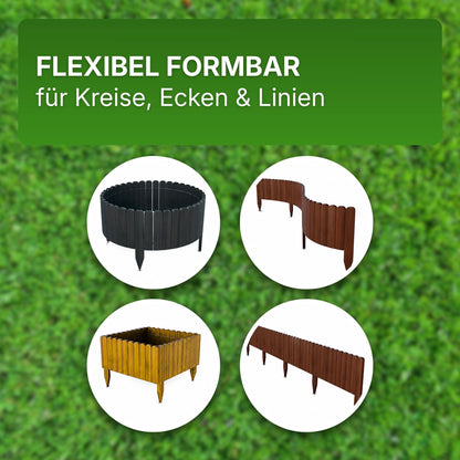 Rollboarder Tanne 203 cm flexibler Holzzaun