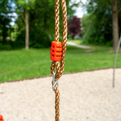 Turnringe Holz mit Seil für Schaukel und Spielturm