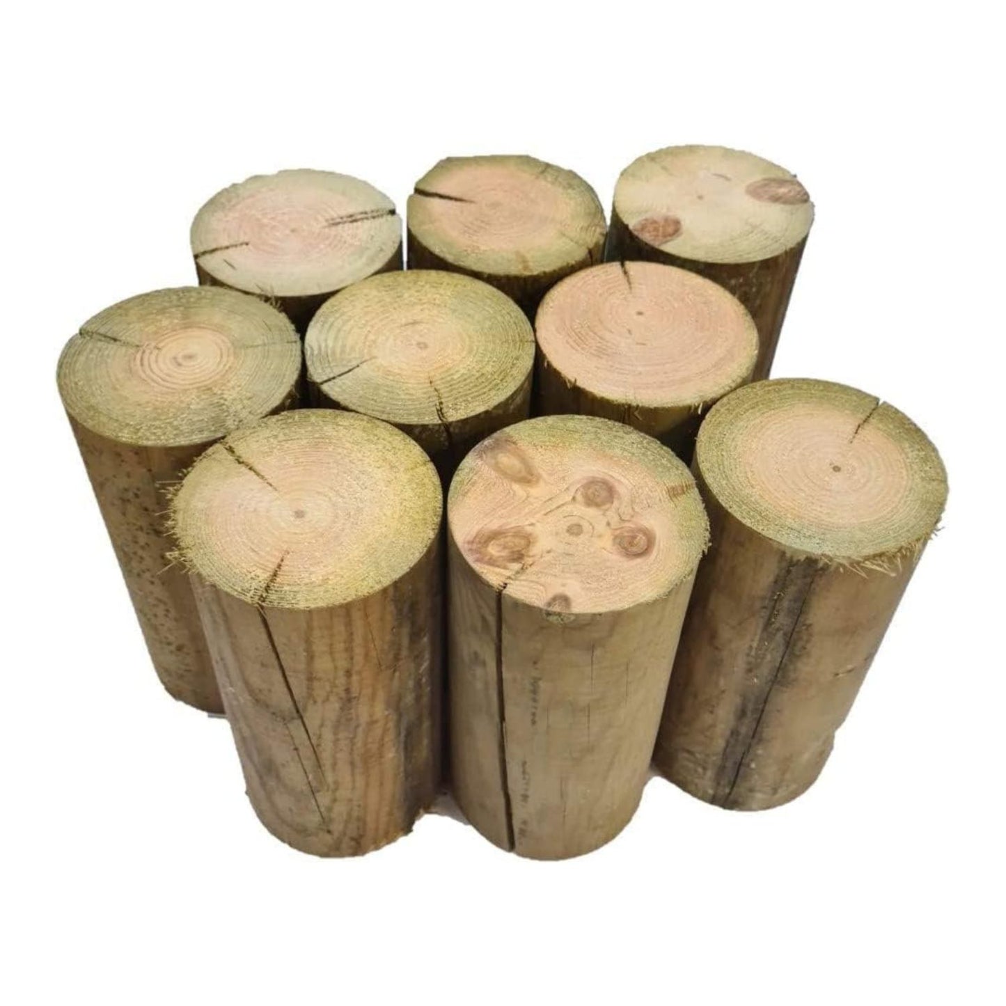 Palisaden Ø 10 cm Kiefer KDI für Beetumrandung