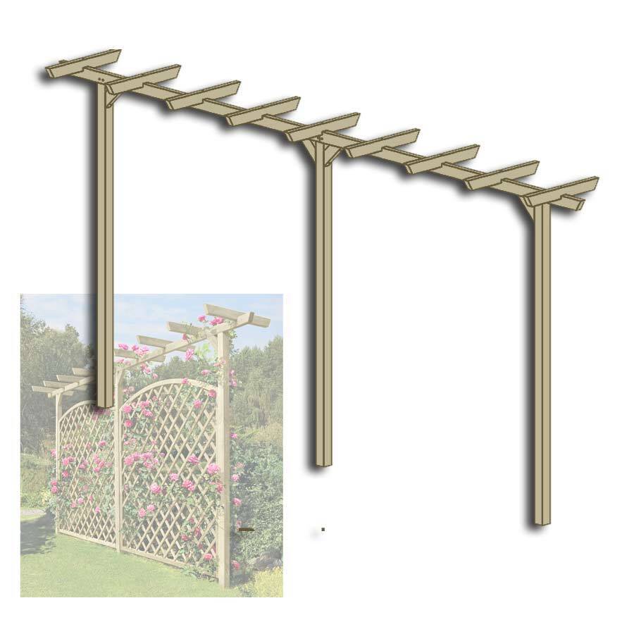 Pergola aus Holz 450 cm lang