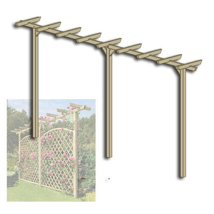 Pergola aus Holz 450 cm lang