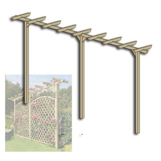 Pergola aus Holz 450 cm lang